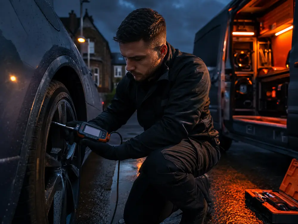 Detailed tyre inspection and repair process